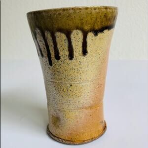 Vintage Studio Art Pottery Thumb Cup